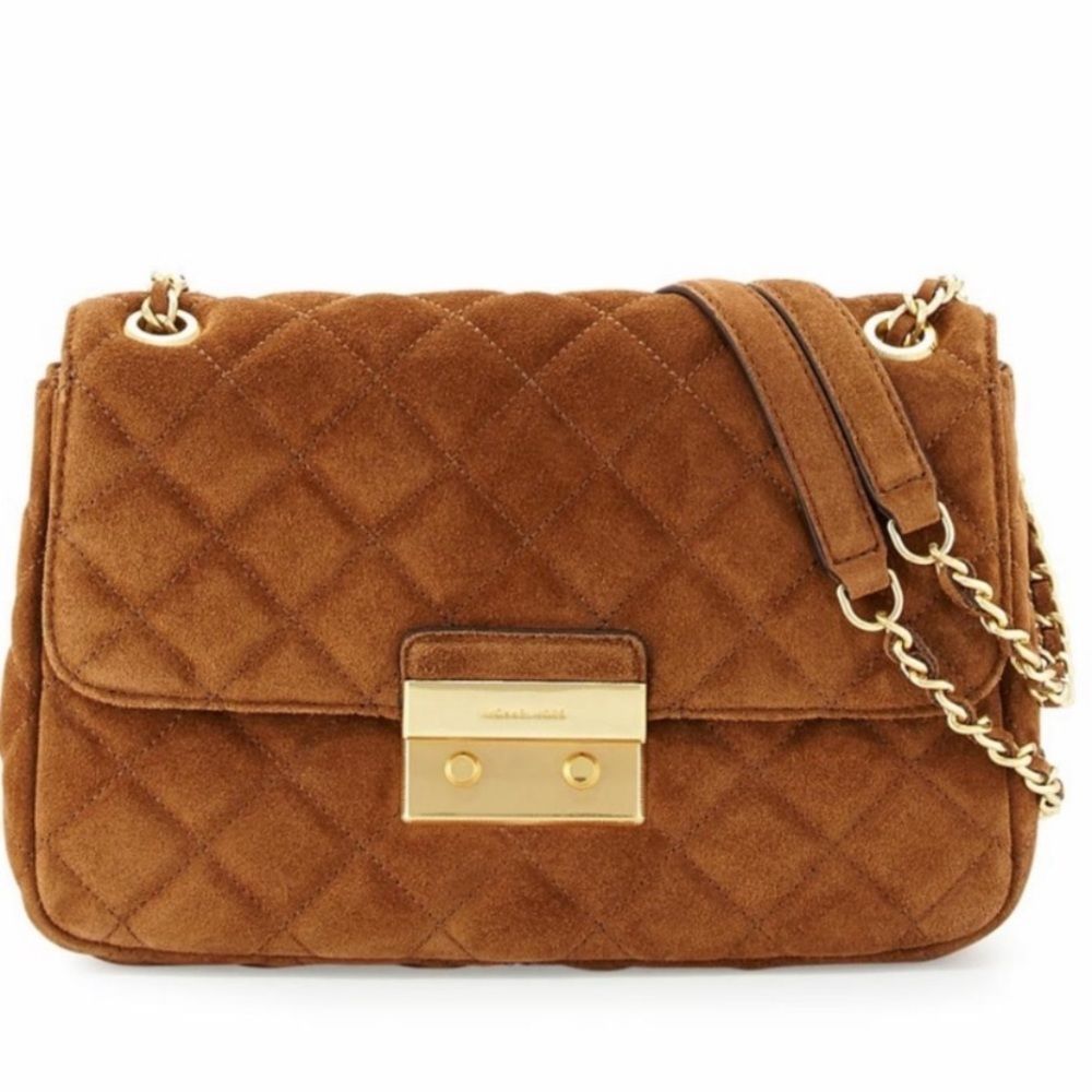 MICHAEL Michael Kors Quilted Brown Crossbody Bag